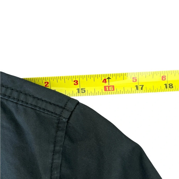 Ladies J Crew Resin-coated Black Twill Field Jacket, Petite Small - Picture 9 of 10